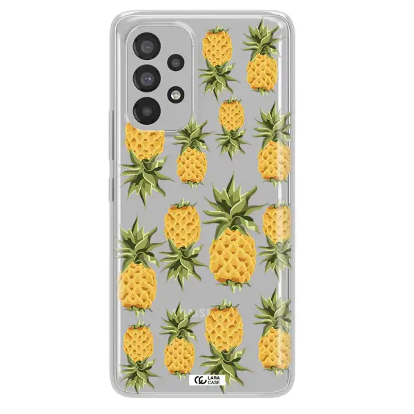 Pineapples Samsung A73 Clear TPU Case