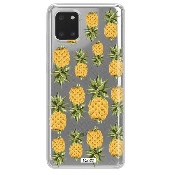 Pineapples Samsung A81 Clear TPU Case