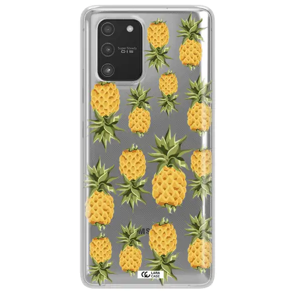 Pineapples Samsung A91 Clear TPU Case