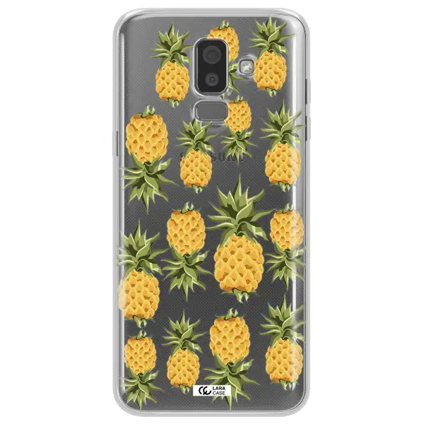 Pineapples Samsung J8 Clear TPU Case