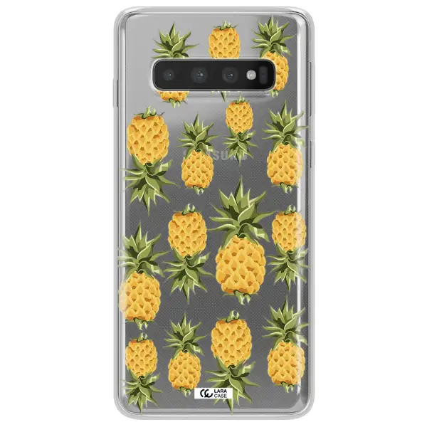 Pineapples Samsung S10 Plus Clear TPU Case