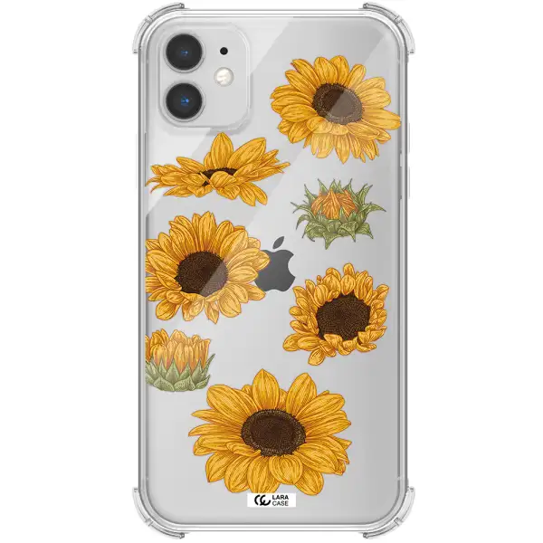 Sunflower Apple iPhone 11 Clear PC Case