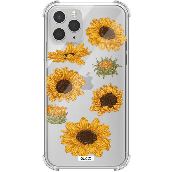 Sunflower Apple iPhone 11 pro max Clear PC Case