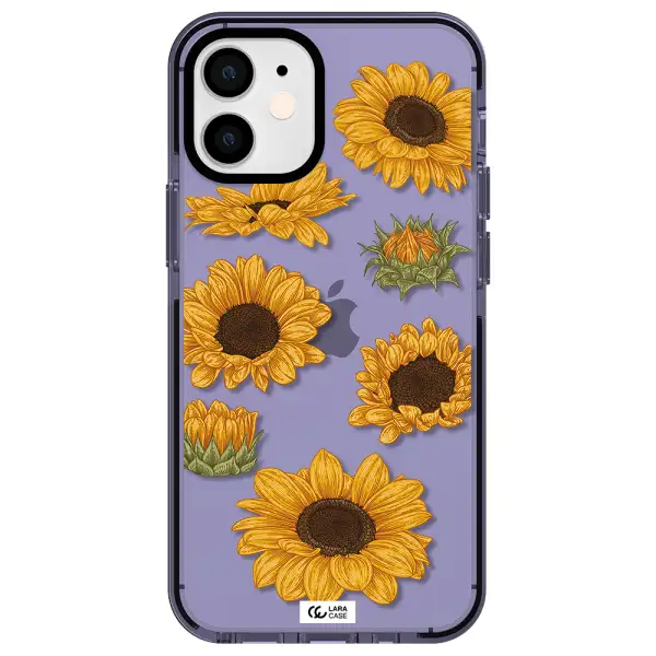 Sunflower Apple iPhone 12 mini impact Lilac Case