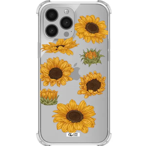 Sunflower Apple iPhone 13 Pro Clear PC Case