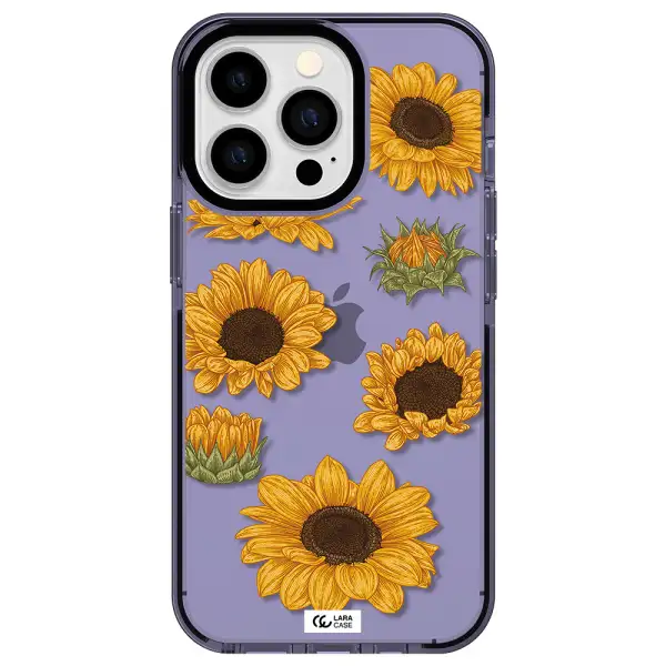Sunflower Apple iPhone 13 Pro impact Lilac Case