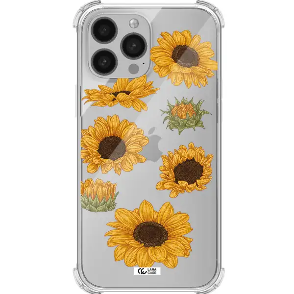 Sunflower Apple iPhone 13 Pro Max Clear PC Case