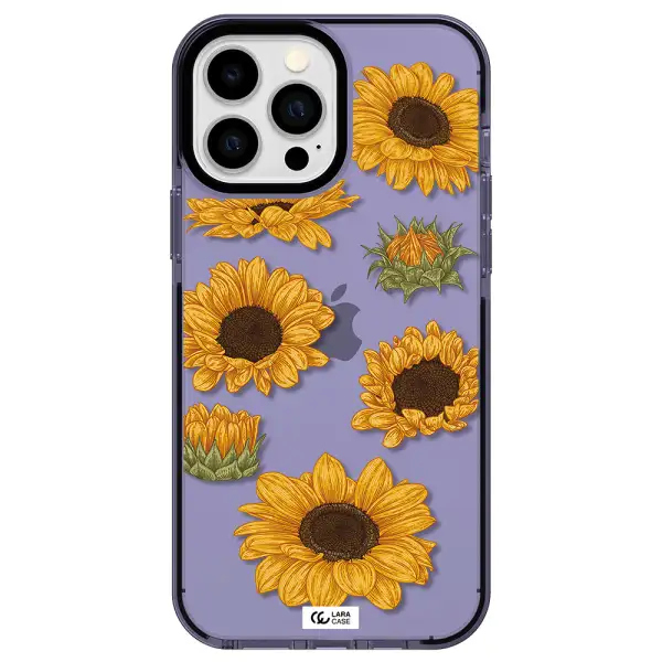 Sunflower Apple iPhone 13 Pro Max impact Lilac Case