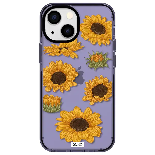 Sunflower Apple iPhone 15 impact Lilac Case
