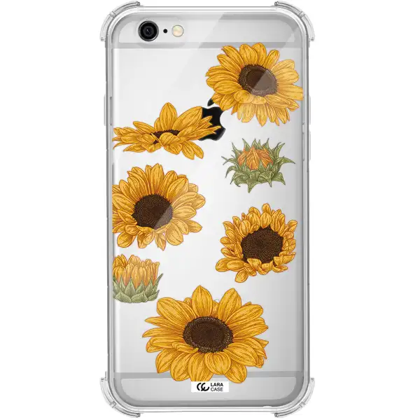 Sunflower Apple iPhone 6 Clear PC Case