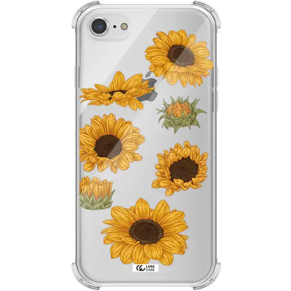 Sunflower Apple iPhone 8 Clear PC Case