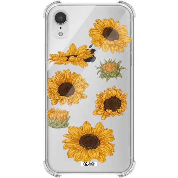 Sunflower Apple iPhone XR Clear PC Case