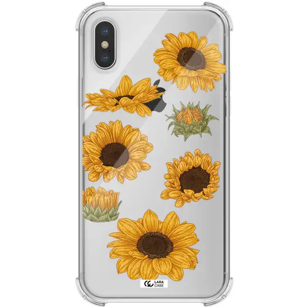 Sunflower Apple iPhone XS max Clear PC Case