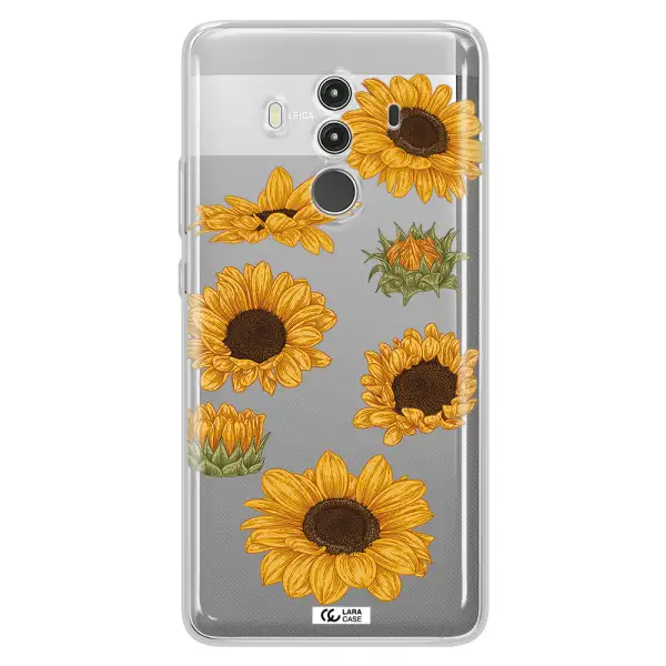 Sunflower Huawei Mate 10 Clear TPU Case