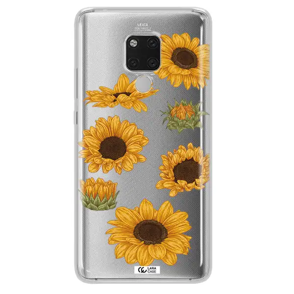 Sunflower Huawei Mate 20X Clear TPU Case