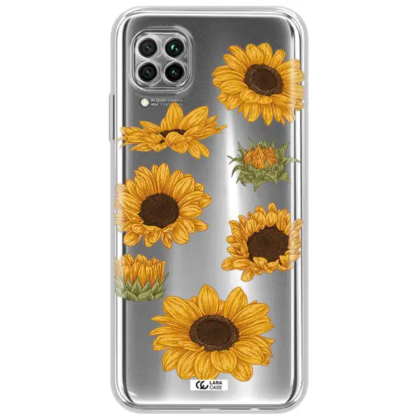 Sunflower Huawei Nova 7I Clear Tpu Case