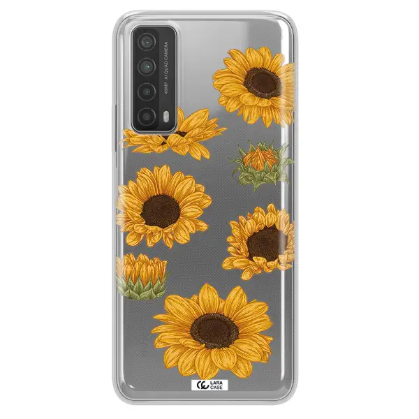 Sunflower Huawei P Smart 2021 Clear TPU Case