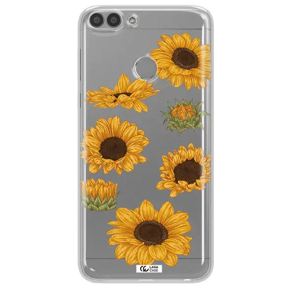 Sunflower Huawei P Smart Clear TPU Case