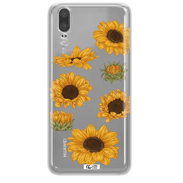 Sunflower Huawei P20 Clear TPU Case