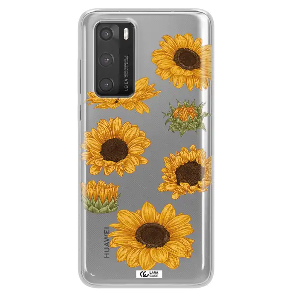 Sunflower Huawei P40 Clear TPU Case