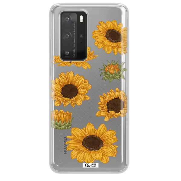 Sunflower Huawei P40 Pro Clear TPU Case