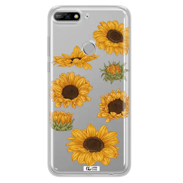 Sunflower Huawei Y7 2018 Clear TPU Case