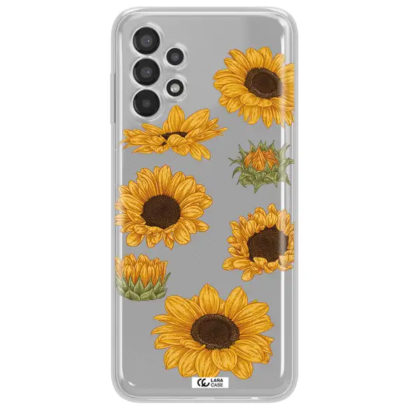 Sunflower Samsung A13 Clear TPU Case