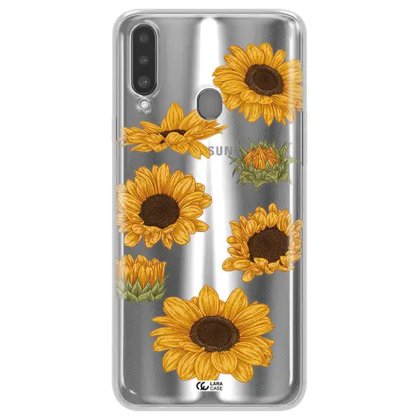 Sunflower Samsung A20S Clear TPU Case