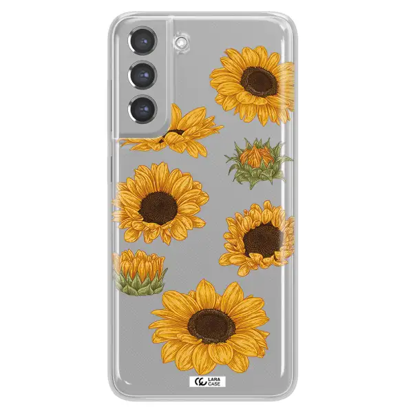 Sunflower Samsung A21 Fe Clear TPU Case