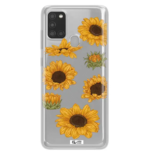 Sunflower Samsung A21S Clear TPU Case