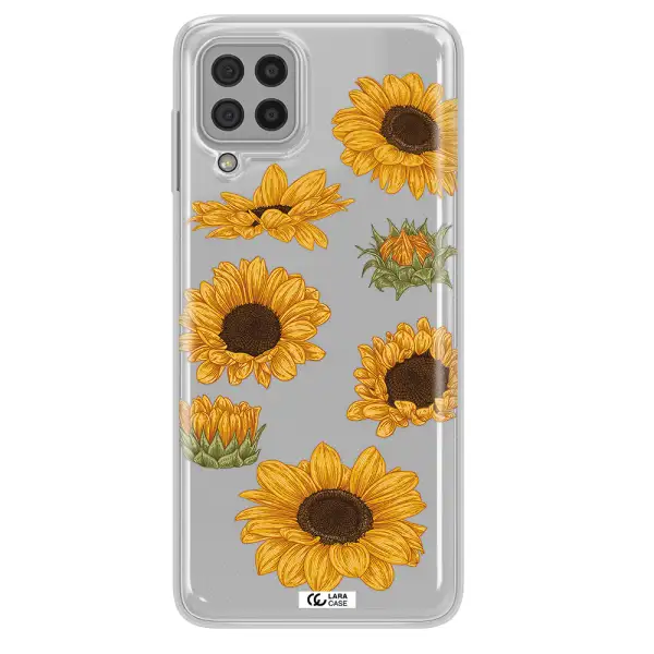 Sunflower Samsung A22 4g Clear TPU Case