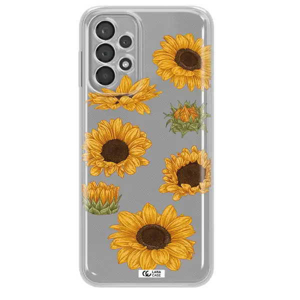 Sunflower Samsung A23 5G Clear Tpu Case