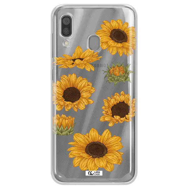 Sunflower Samsung A30 Clear TPU Case