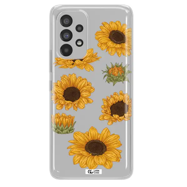 Sunflower Samsung A53 Clear TPU Case