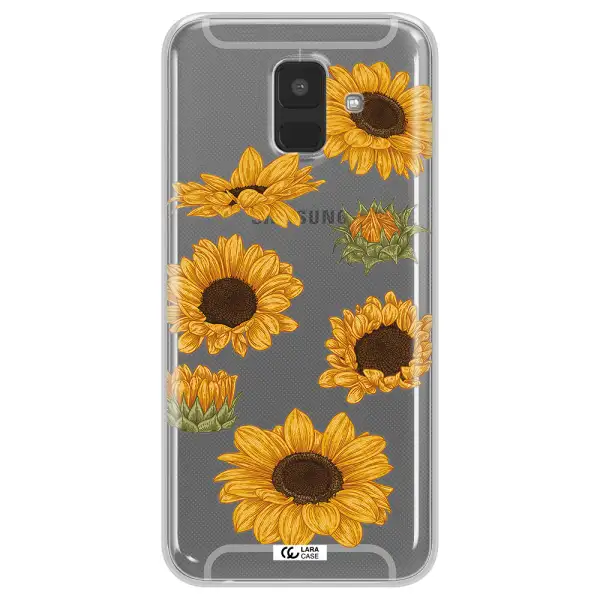 Sunflower Samsung A6 Clear TPU Case
