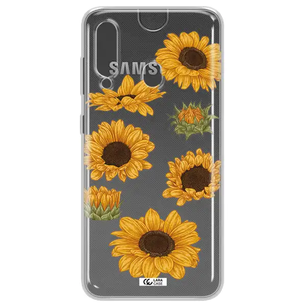 Sunflower Samsung A60 Clear TPU Case