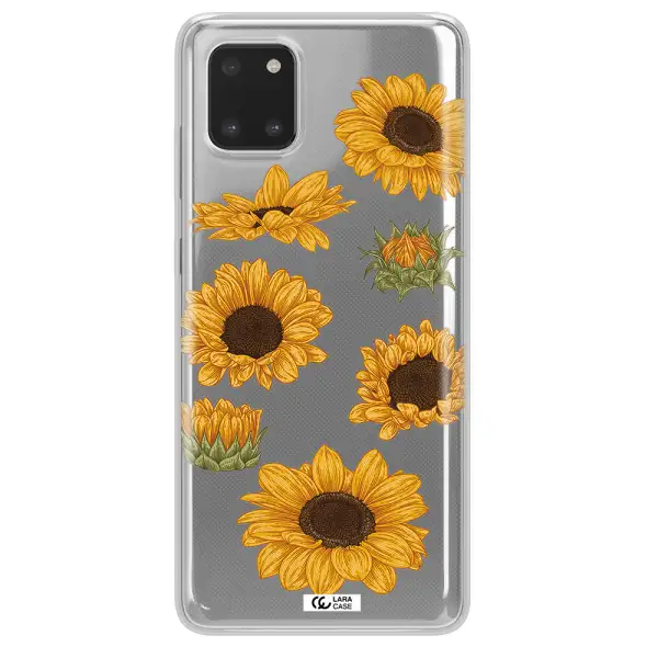 Sunflower Samsung A81 Clear TPU Case