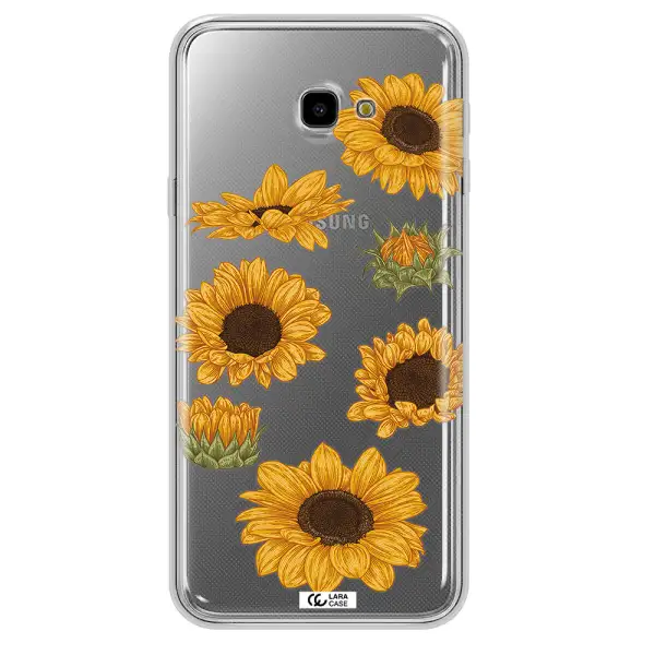 Sunflower Samsung J4 Plus Clear TPU Case