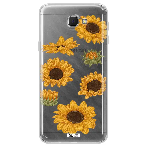 Sunflower Samsung J5 Prime Clear TPU Case