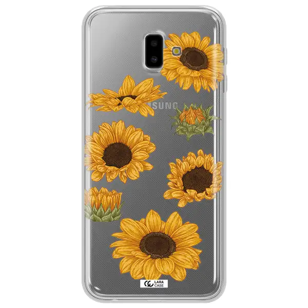 Sunflower Samsung J6 Plus Clear TPU Case