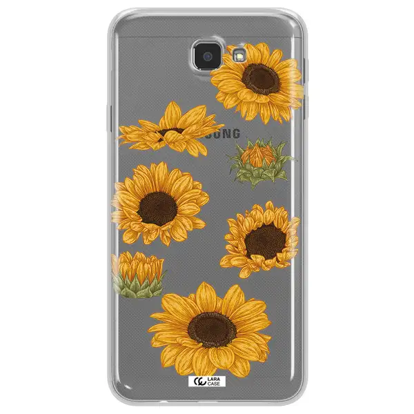 Sunflower Samsung J7 Prim Clear TPU Case