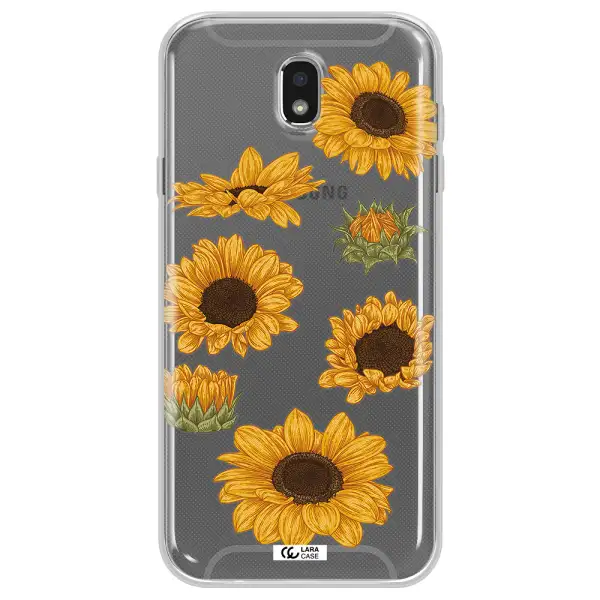Sunflower Samsung J7 Pro Clear TPU Case