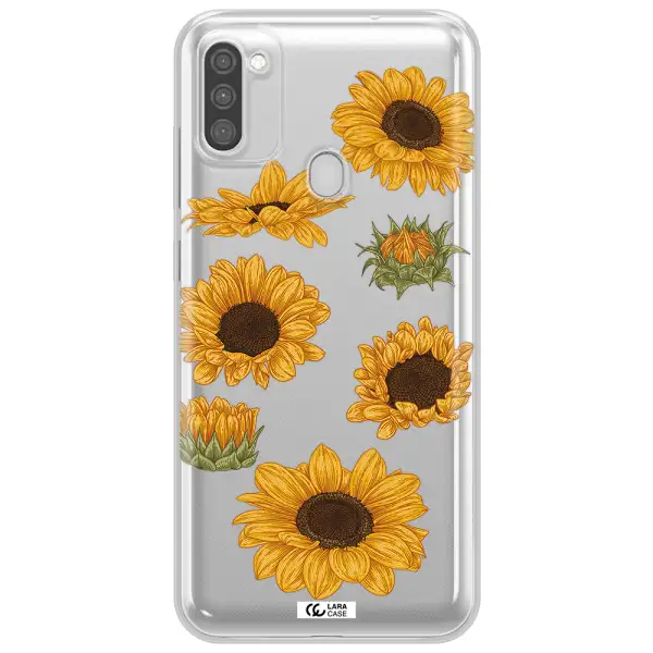 Sunflower Samsung M11 Clear TPU Case
