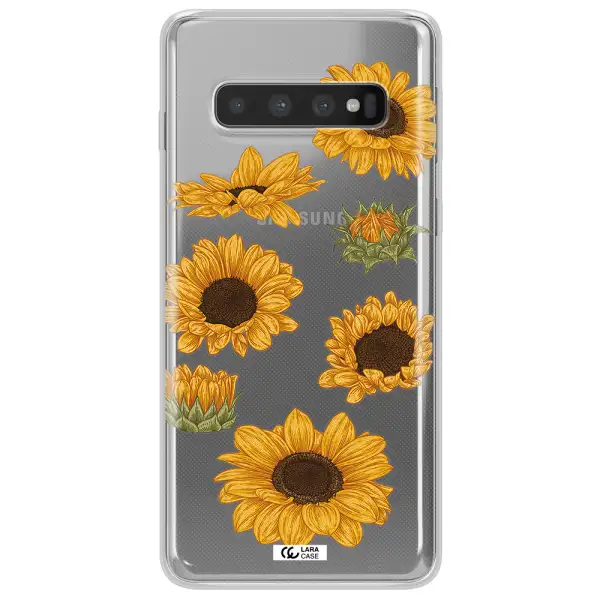 Sunflower Samsung S10 Clear TPU Case