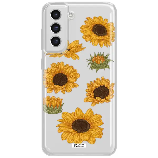 Sunflower Samsung S21 Fe Clear Tpu Case