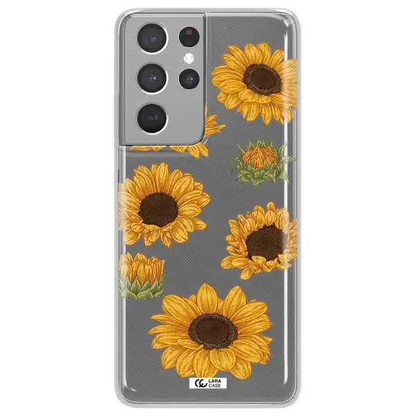 Sunflower Samsung S21 Ultra Clear TPU Case