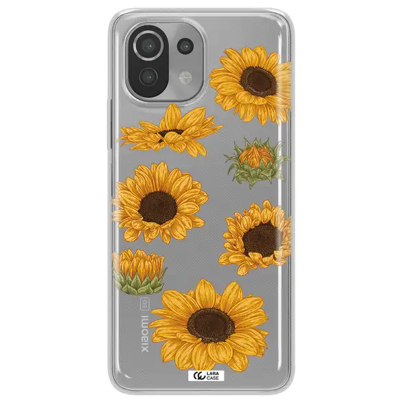 Sunflower Xiaomi Mi 11 Lite Clear TPU Case
