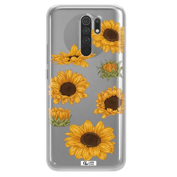 Sunflower Xiaomi Redmi 9 Clear TPU Case