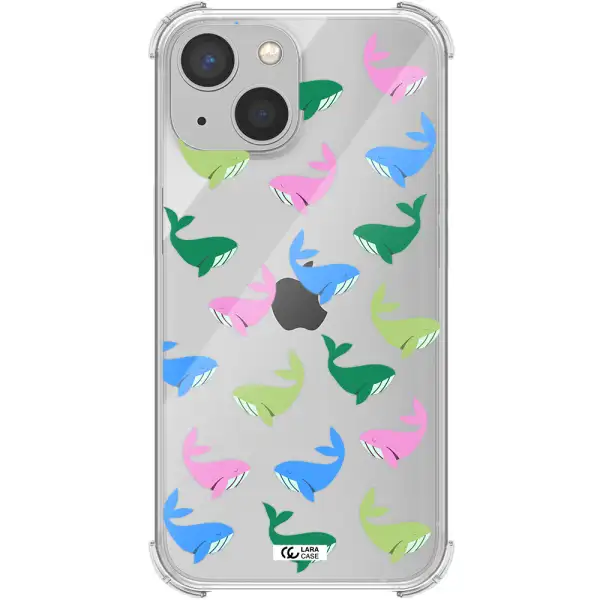 Colorful Whales Apple iPhone 13 mini Clear PC Case
