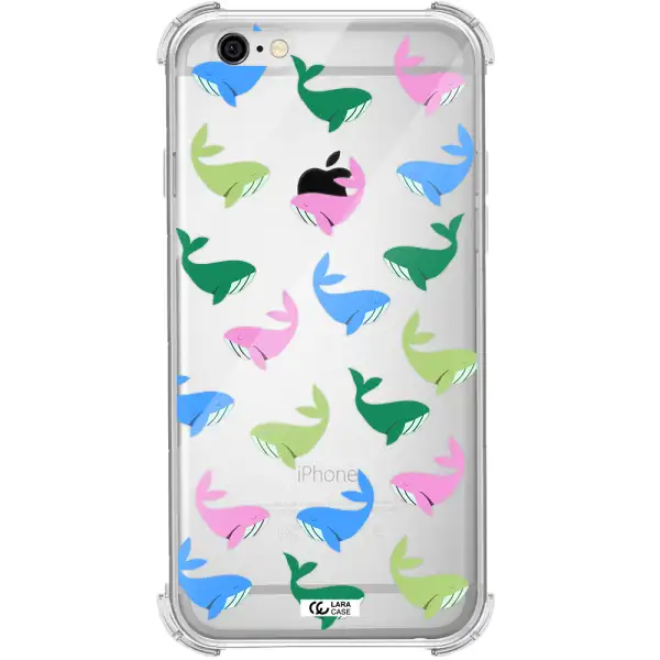 Colorful Whales Apple iPhone 6 Clear PC Case